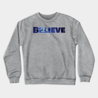 Believe Christmas Santa Claus Kids Adult Gift Crewneck Sweatshirt